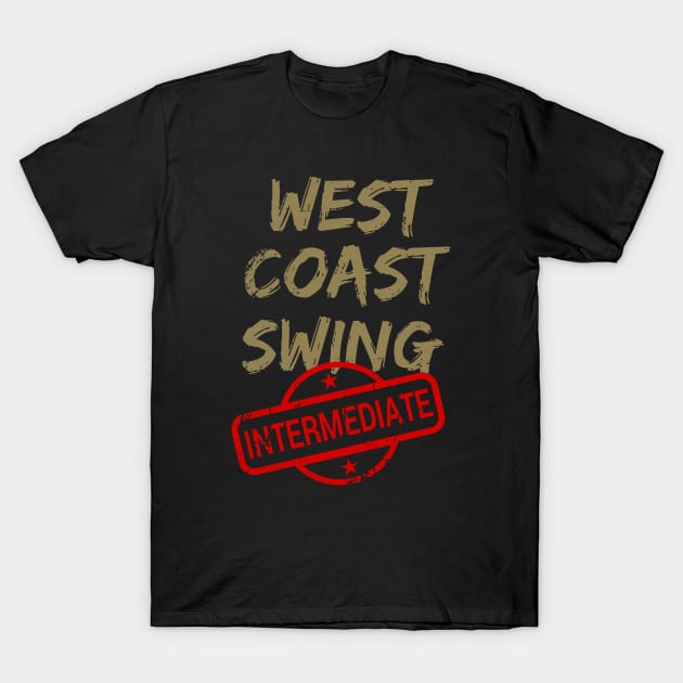 West Coast Swing Intermediate WCS T-Shirt by echopark12